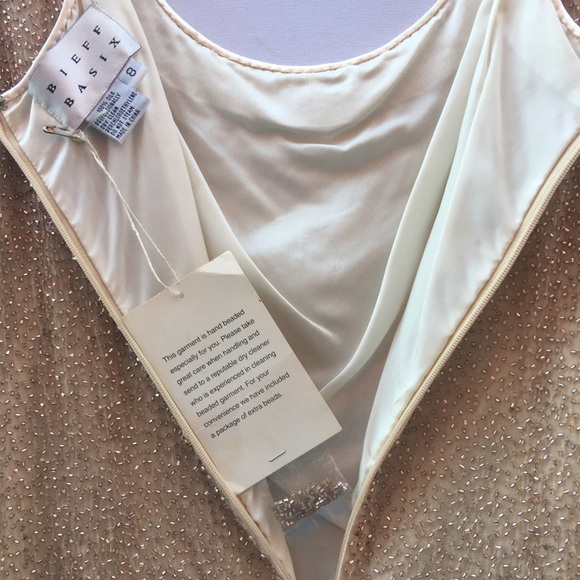 Bieff Basix  Mini Dress SILK / BEADED / Holiday - Picture 2 of 12